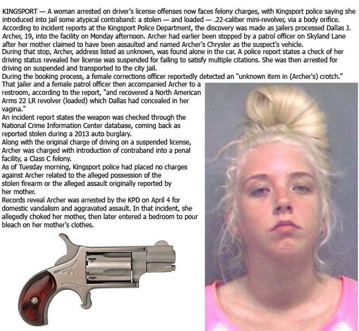 This Woman Stuck A Loaded Gun In Her Private Area