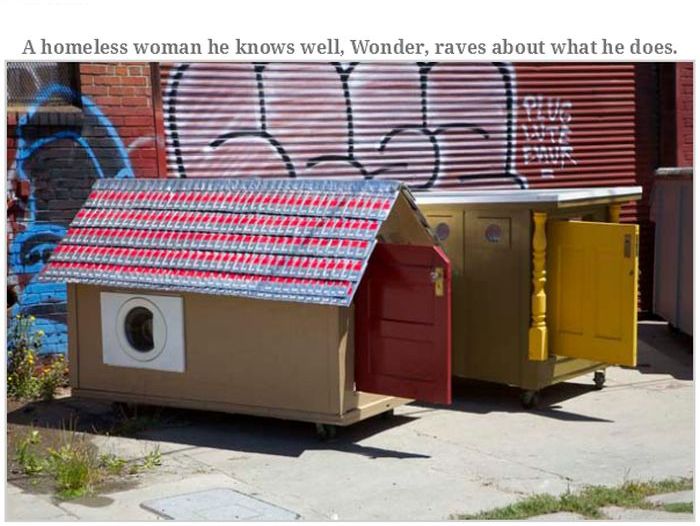 Homeless Shelters Made Out Of Yesterday's Garbage