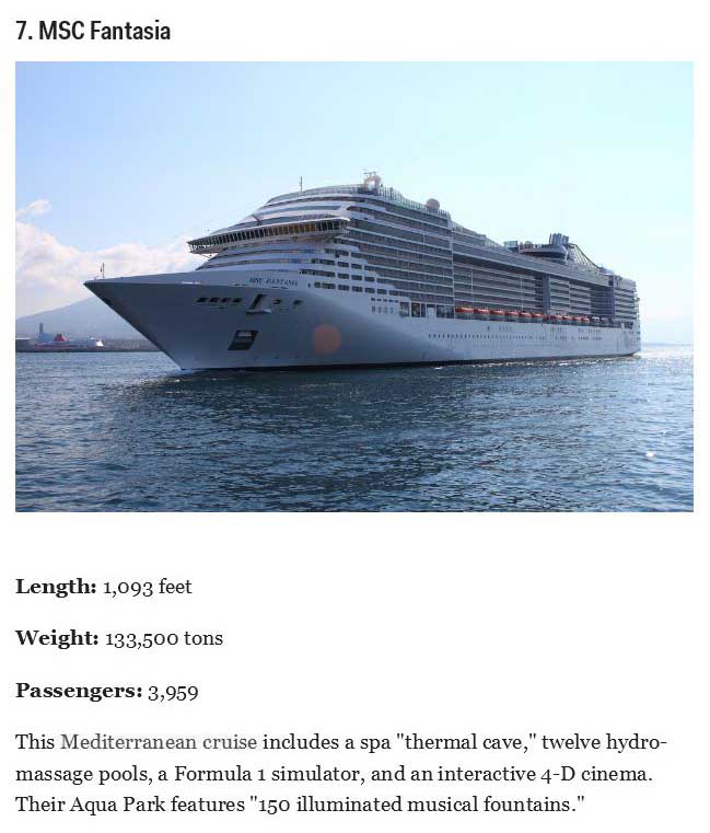 The Coolest And Biggest Cruise Ships On The Planet