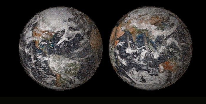 Planet Earth Made Up Of Selfies