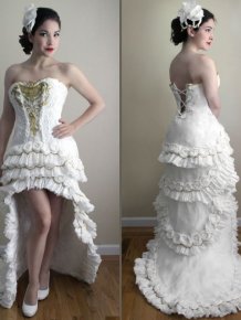 Wedding Dress Made Out Of Toilet Paper
