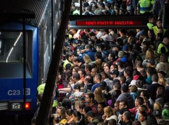 So Many People Riding The Subway In Sao Paulo