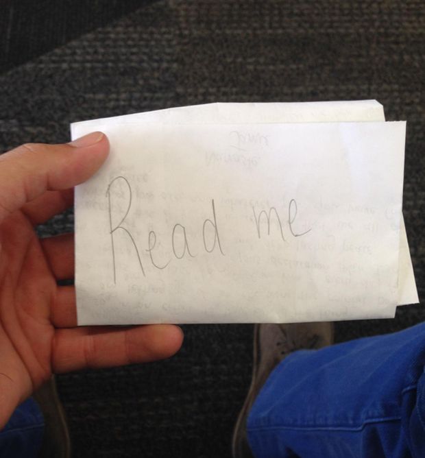 Touching Letter Hidden At The San Francisco Airport