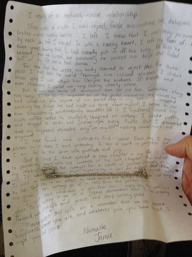 Touching Letter Hidden At The San Francisco Airport
