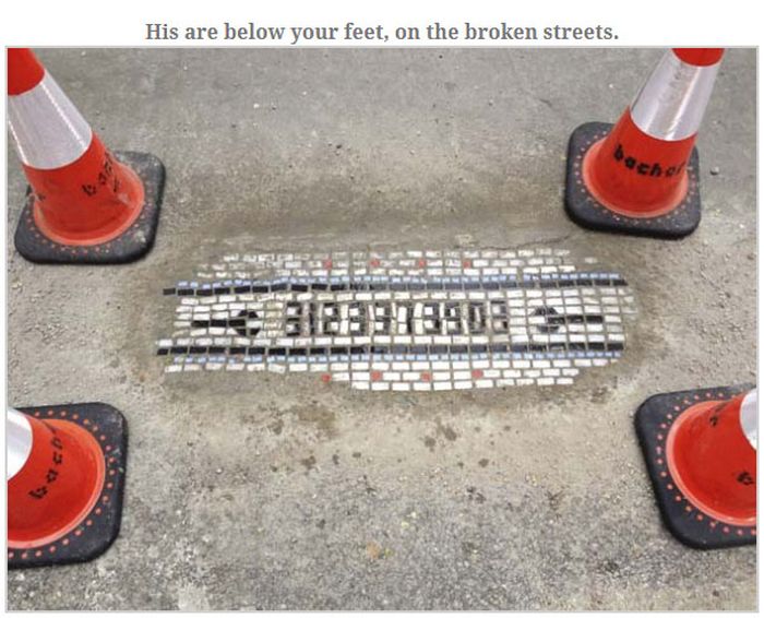 The Coolest Way To Cover Potholes