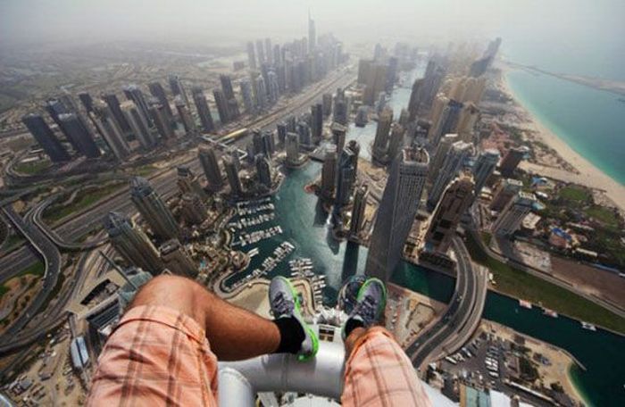 Terrifying Selfies From The World's Highest Places