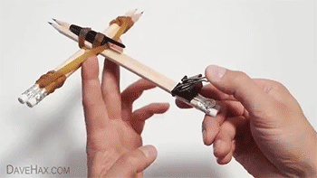 How To Make A Crossbow With Office Supplies