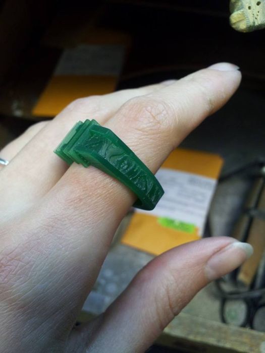 This Homemade Wedding Ring Is Ballin'