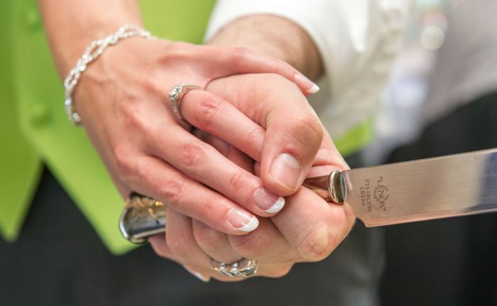 This Homemade Wedding Ring Is Ballin'