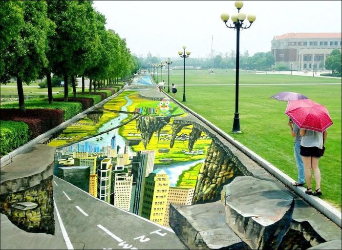 The Largest 3D Painting On The Planet