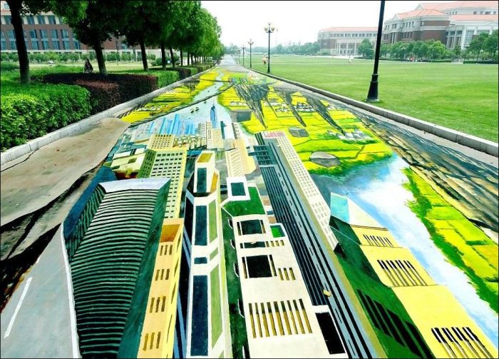 The Largest 3D Painting On The Planet