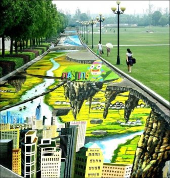 The Largest 3D Painting On The Planet