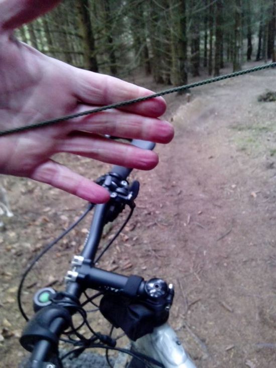 Who Would Put A Tripwire On A Bike Trail?