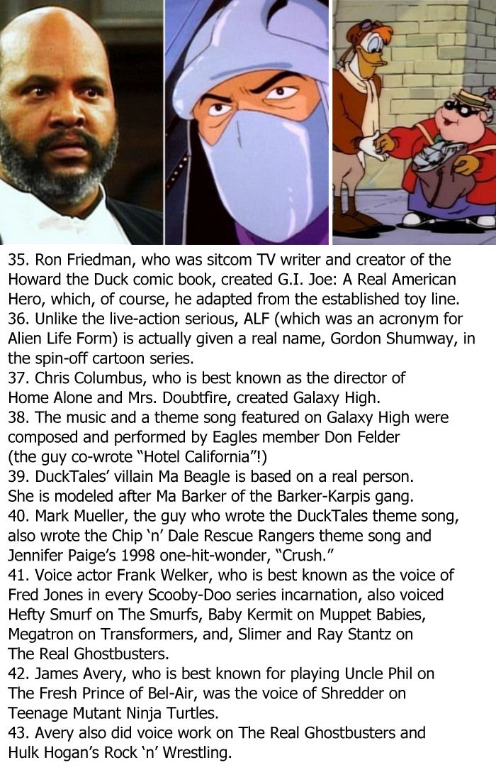 Crazy Facts About 80s Cartoons