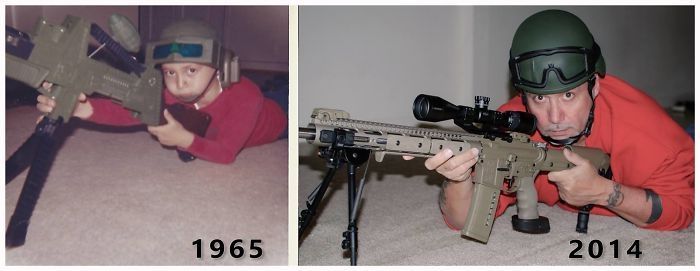 Pictures From Back In The Day And Today