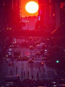 Beautiful Shots Of The Sun From Manhattan