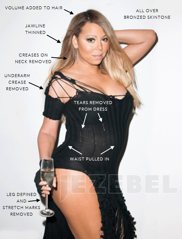 Mariah Carey Before And After Photoshop