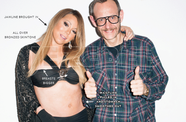 Mariah Carey Before And After Photoshop