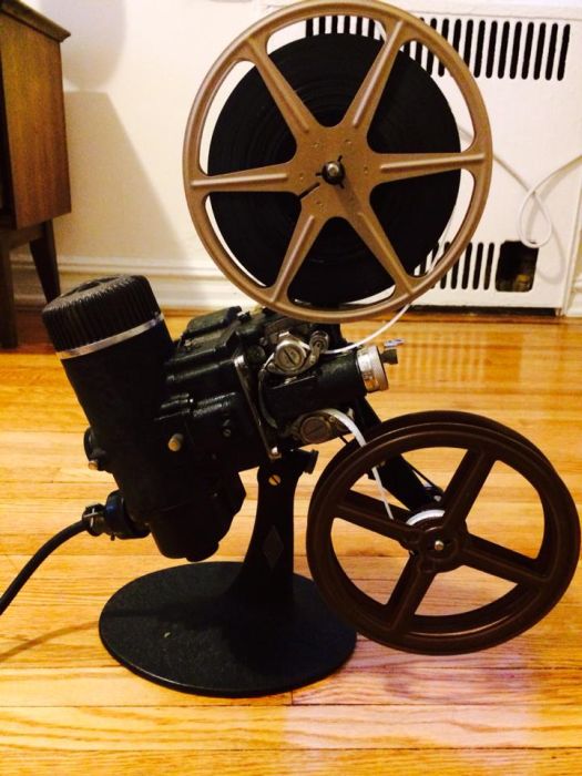 The Many Pieces Of A 1940s Film Projector