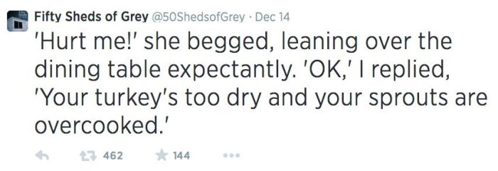 Fifty Shades Of Grey Makes For Great Parody Tweets