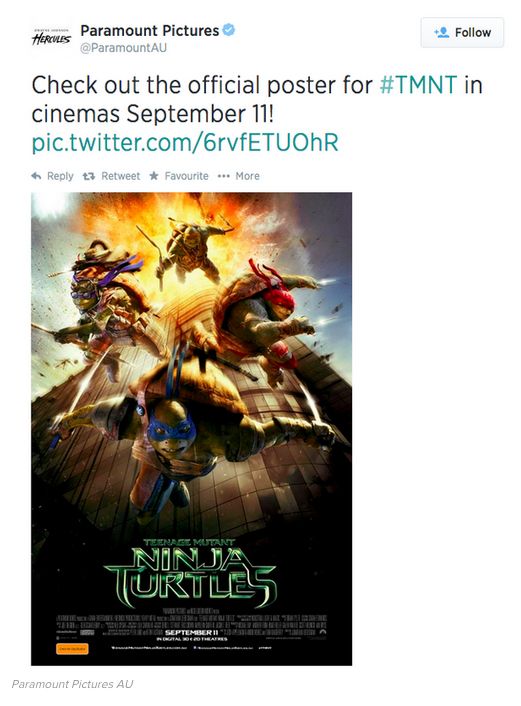 Controversial "Teenage Mutant Ninja Turtles" Poster