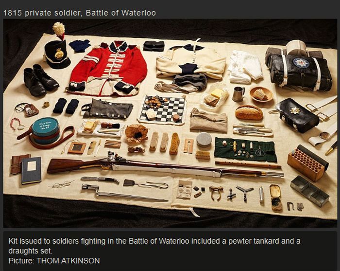 War Soldiers' Kits Back In The Day