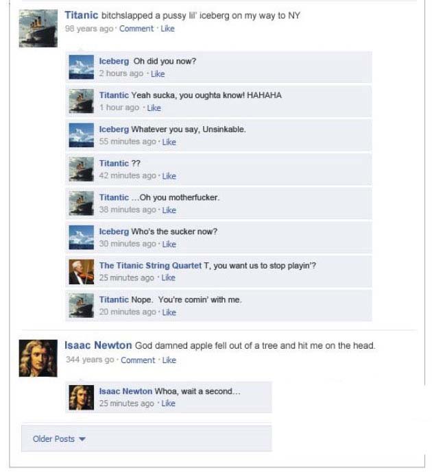 If Historical Events Had Facebook Statuses