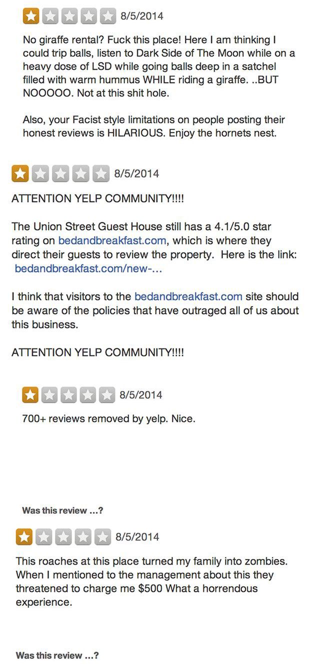 Union Street Guest House Takes On The Internet