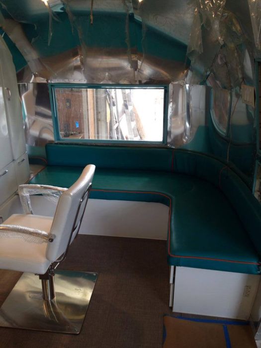 Old Camper Gets Converted Into A Hair Salon