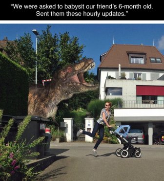 Hilarious Babysitter Photoshops