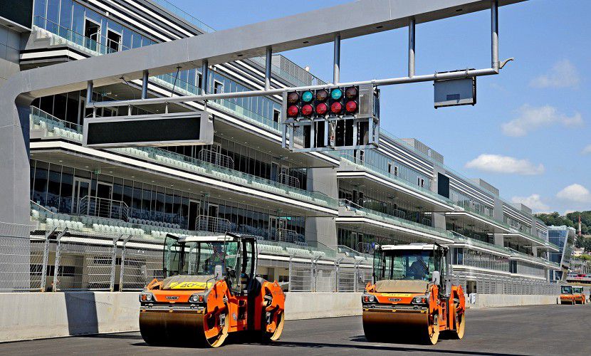 Sochi Formula 1 Circuit two months before the first Grand Prix of Russia