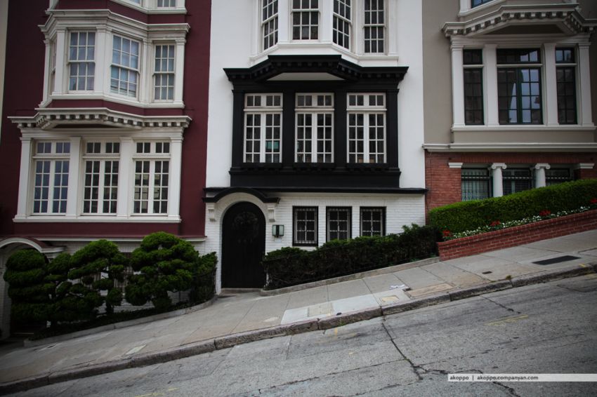 The sloping streets of San Francisco