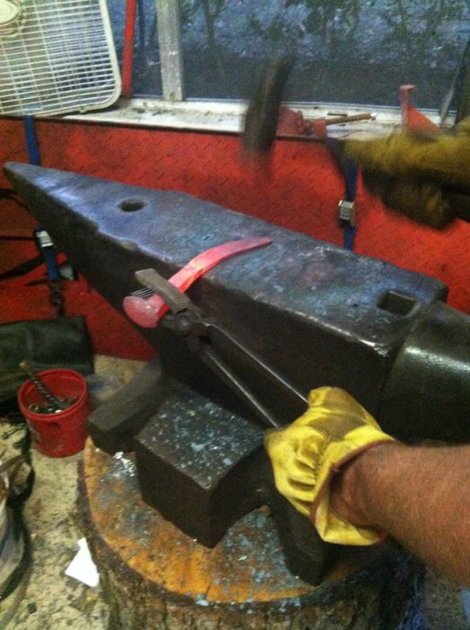 Making Knives Out Of Railroad Spikes