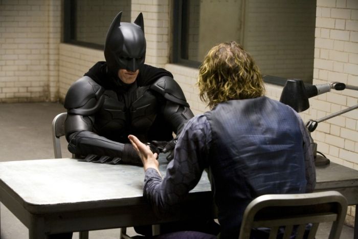 Candid Photos From The Dark Knight Interrogation Scene