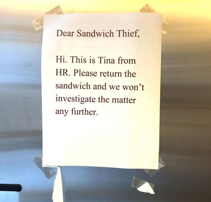 Epic Office Battle Over A Turkey Sandwich
