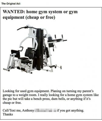 Guy Gets Trolled Trying To Buy Gym Equipment