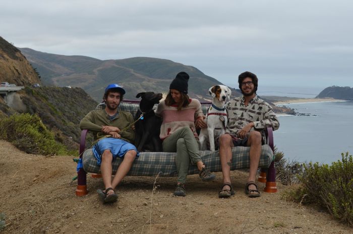 Three Friends Take Their Dogs And Their Futon Across The Country