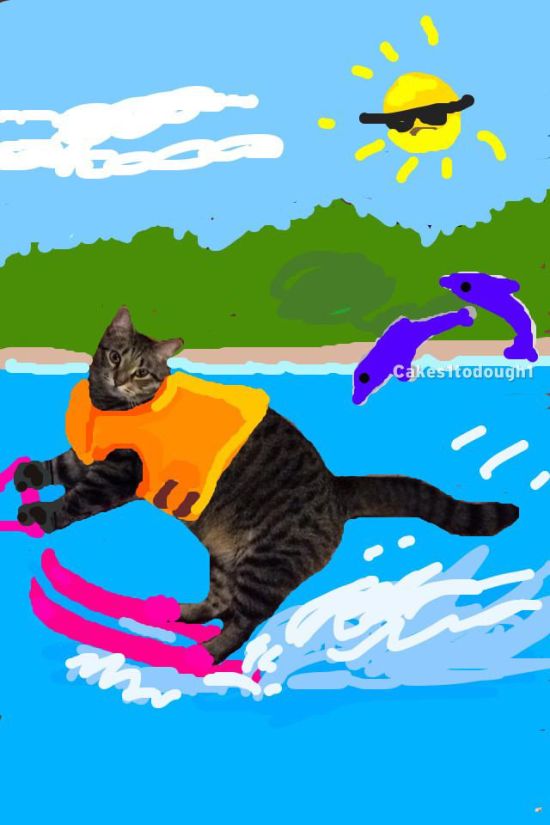 Guy Turns Snapchat Pictures Of Cats Into Masterpieces | Fun