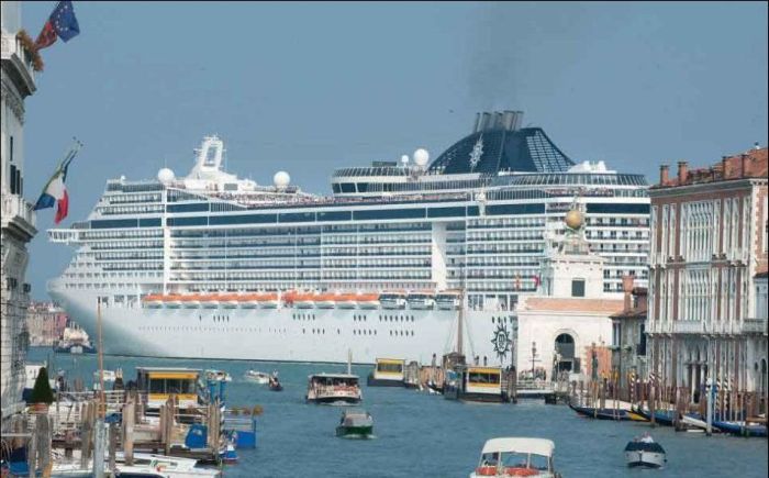 Stunning Cruise Ship In Venice