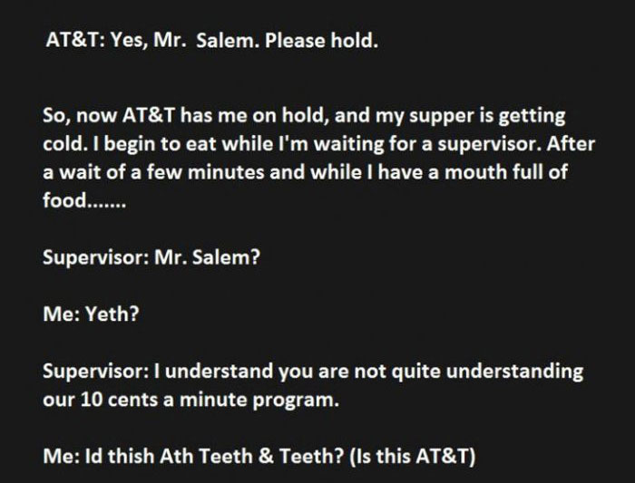 When AT&T Interrupts Your Dinner You Troll Them Hard