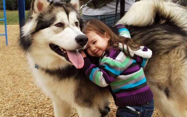 Children with pets