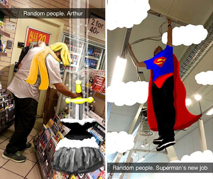 Snapchat User Turns Random People Into Works Of Art