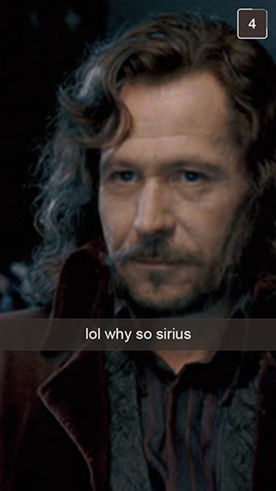 If Harry Potter Characters Used Snapchat