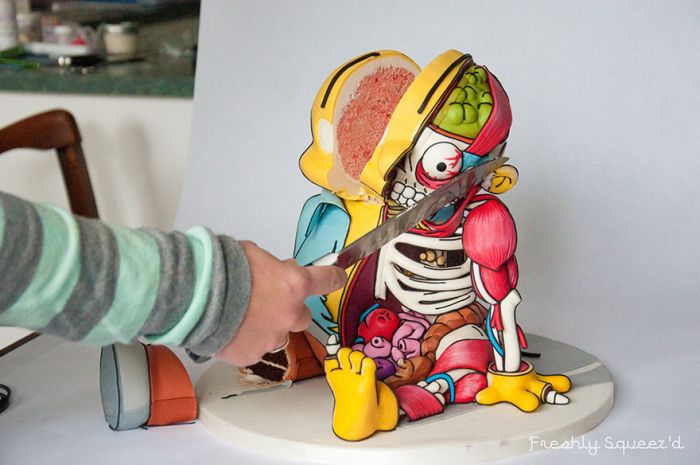 Ralph From The Simpsons Has Been Turned In A Cake And It's Creepy