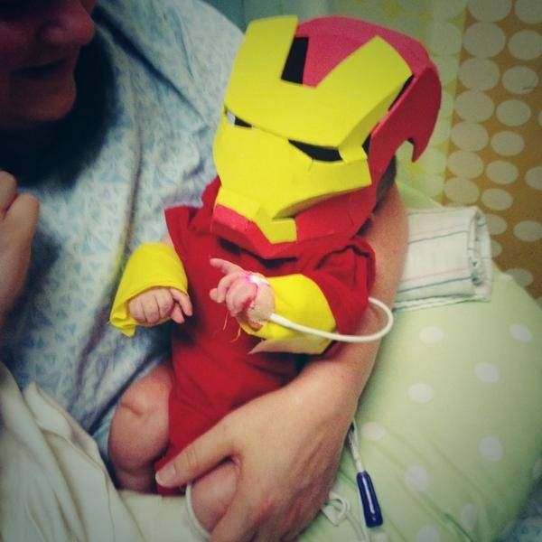 Father Makes Iron Man Costume For His Sick Infant Son