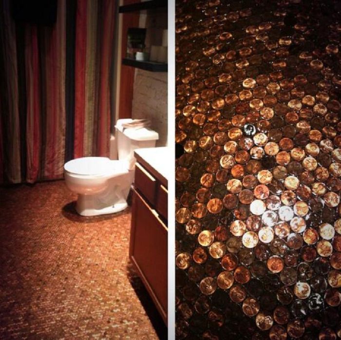 This Floor Is Completely Made Of Coins