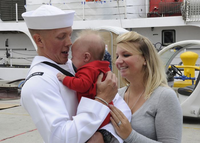 Military Men Meet Their Children For The First Time