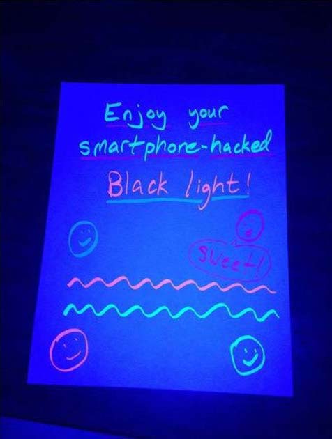 How To Turn Your Smartphone Into A Blacklight