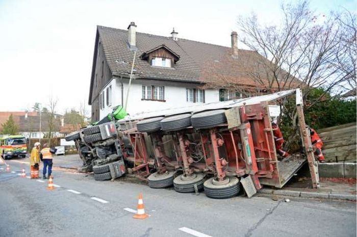Truck Crashes Into The Side Of A House
