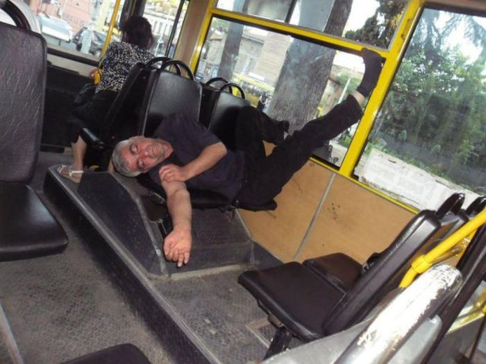 These People Picked The Weirdest Places To Sleep
